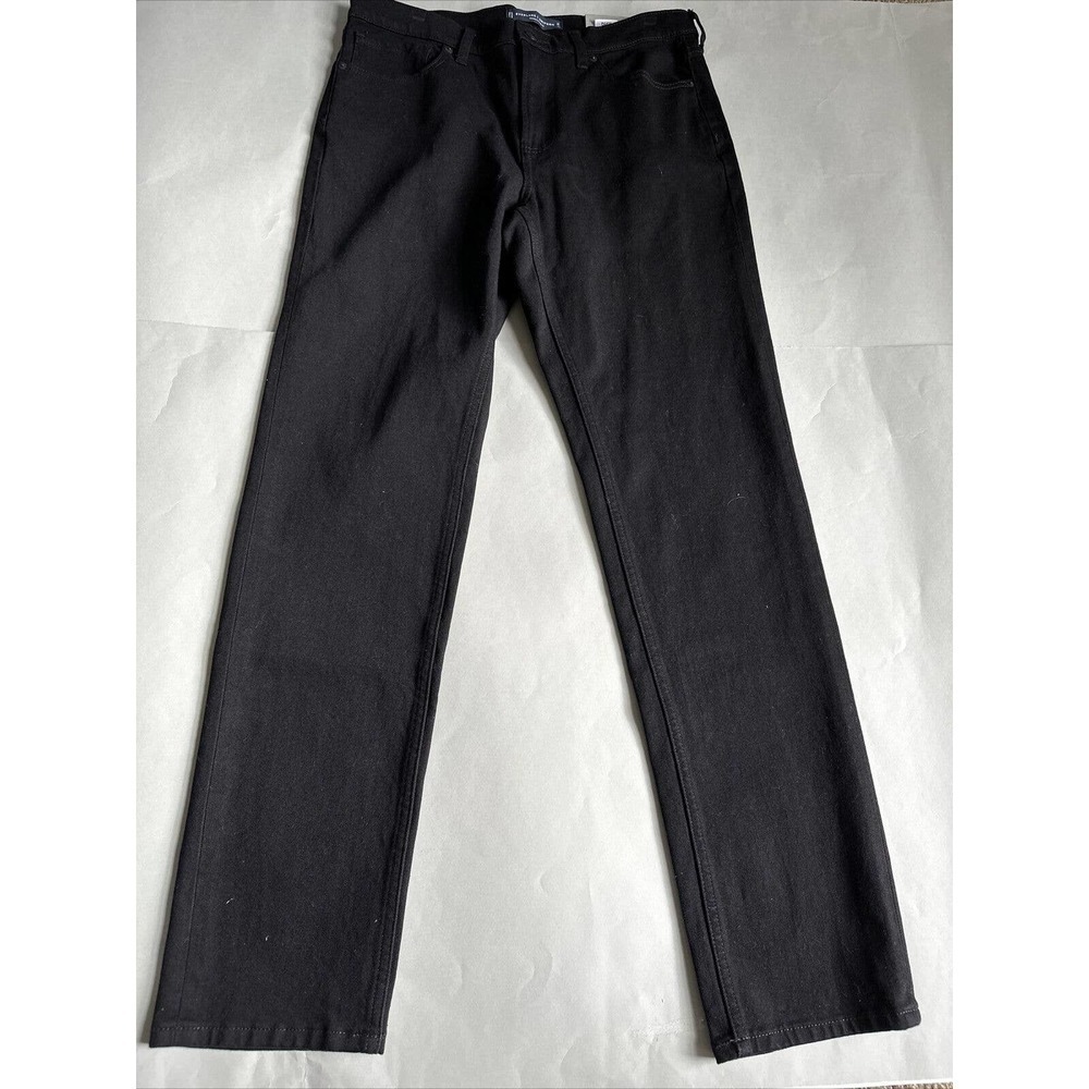 👉 Everlane Jeans Mens Size 32x32 Black Denim Cotton Pockets Belt Loops Pull On